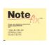 Notas Adesivas Notefix 76x102 7 Amarelo 100fl  3m