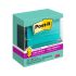 Suporte Post it p/ Blocos Ades 76mmx76mm Trasnp/preto + 1bl C/90fls 3m