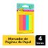 Post-it Flags de Papel 76mm x 15mm 180 Folhas 4 Cores Sortidas 3m