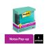 Suporte Post it p/ Blocos Ades 76mmx76mm Trasnp/preto + 1bl C/90fls 3m