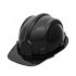 Capacete de Seguranca Preto Aba Frontal Com Suspensao Ref. 70000469 Plastcor