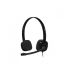 Headset C/fio Analogico Estereo p3 H151 Preto Logitech