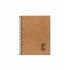 Caderno Espiral 1/4 Kraft Capa Flex 96fls 7937r Romitec